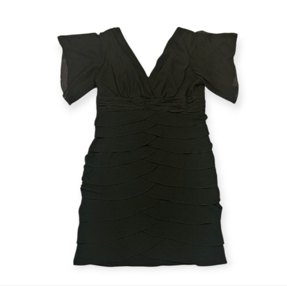 midi white dresses for women Mallory Bow-Detail Lace-Trim A-Line Dress in Black and White Formal NEW-ARRIVALS Hire Period:8 days